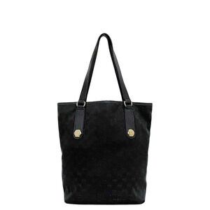 Gucci Tote Bag Black GG Canvas 153009 Light Canvas